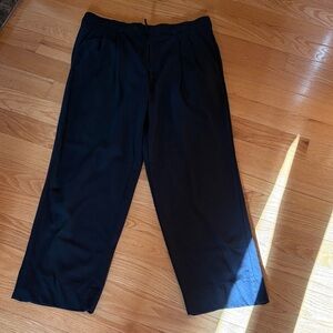 36x 30 Elegant Black Men's Dress Pants Made in Italy Premium wool